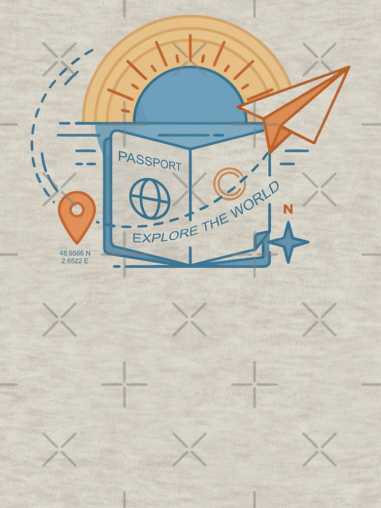 Wanderlust Travel Paper Airplane Sun by fadilow