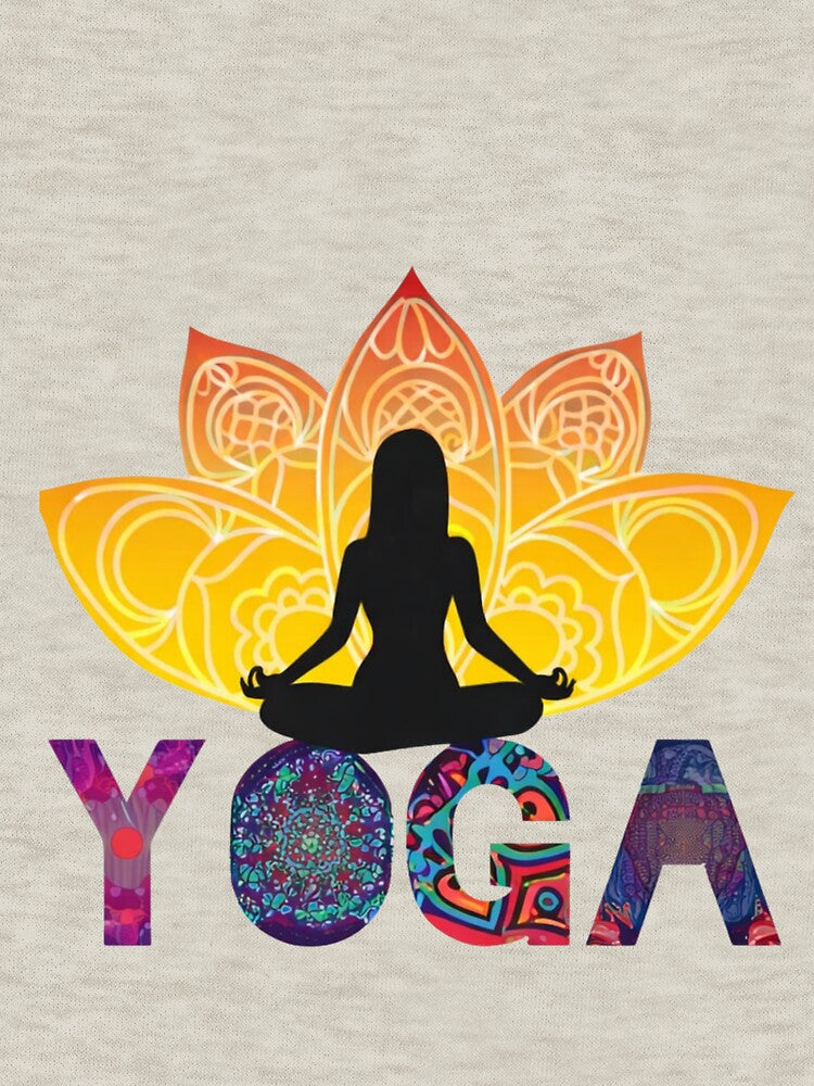 Colorful Yoga Meditation Lotus T-Shirt | Spiritual Mandala Zen Graphic Design by Hustlewear0001