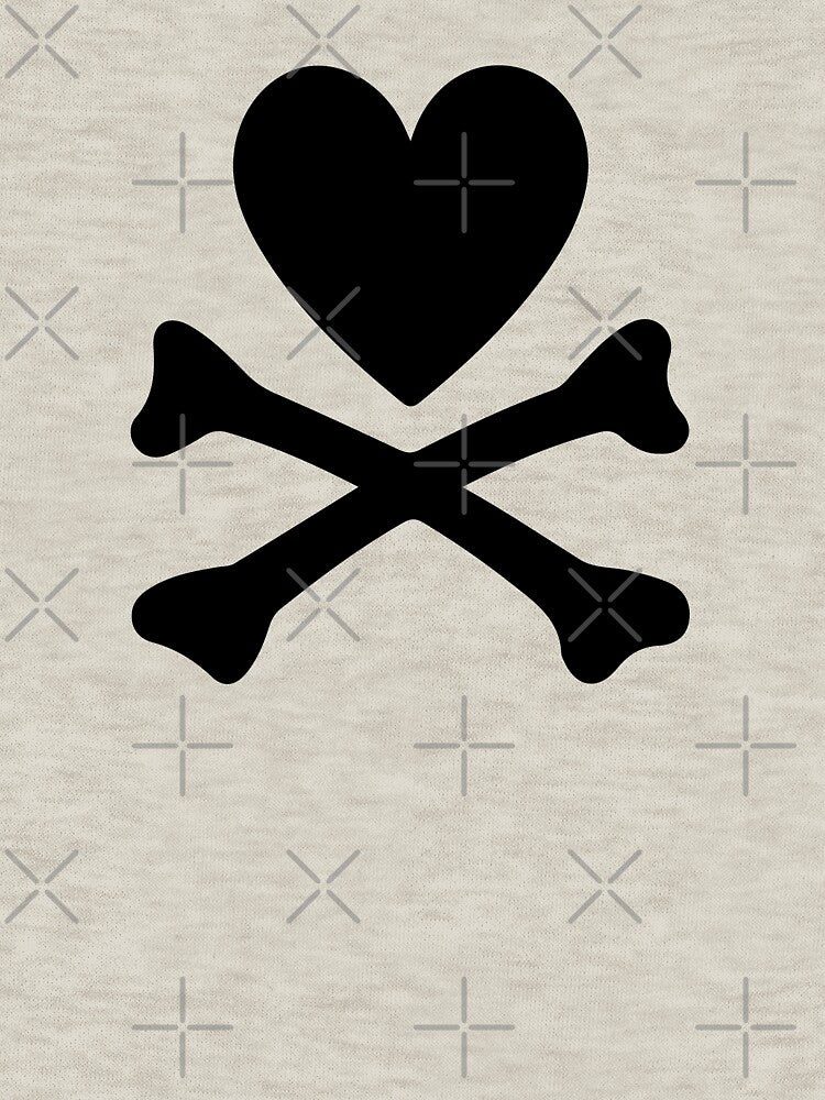 Tokidoki Heart Crossbones Kawaii Anime Goth Girly by 7strikesquad