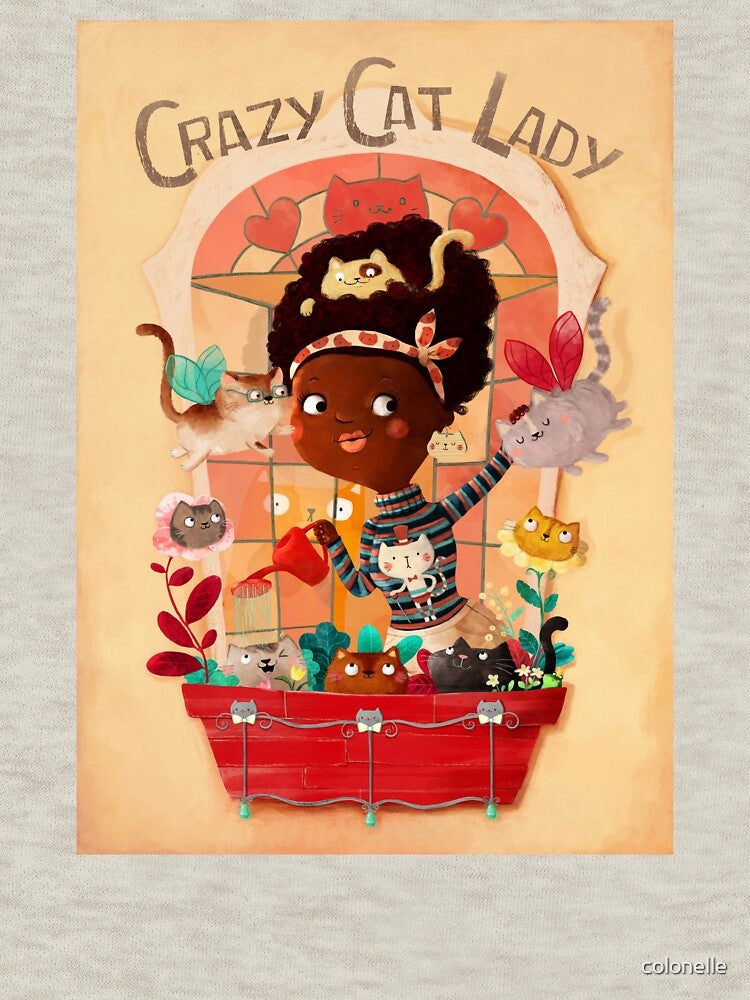 Crazy Cat Lady and her plants by colonelle