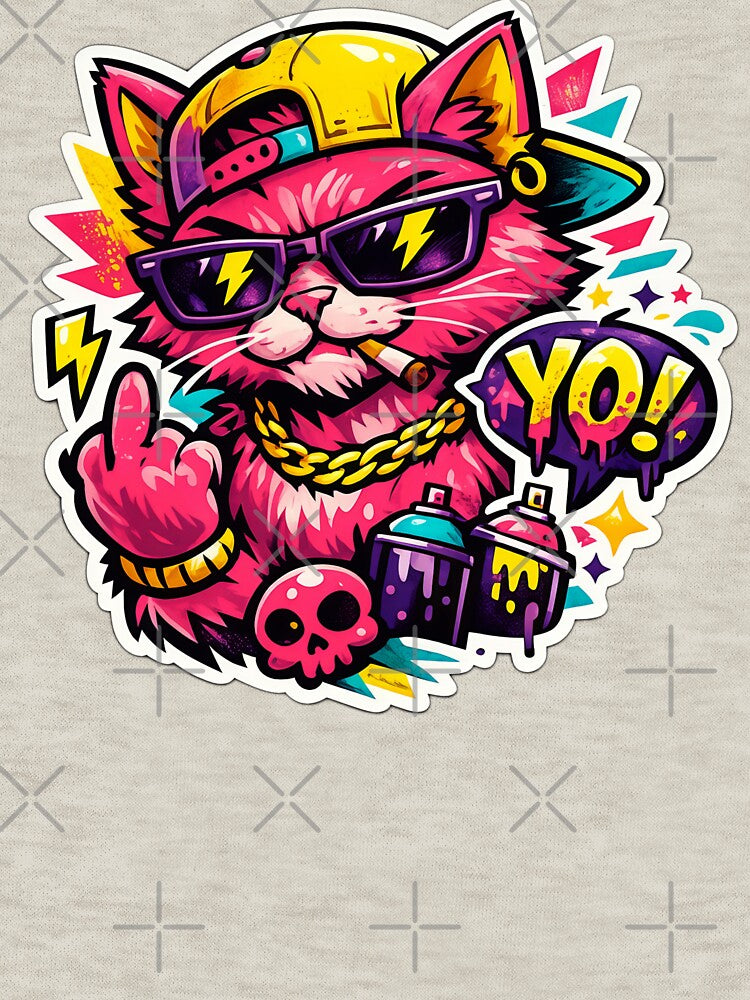 Cool funky cat design by Mohitt09