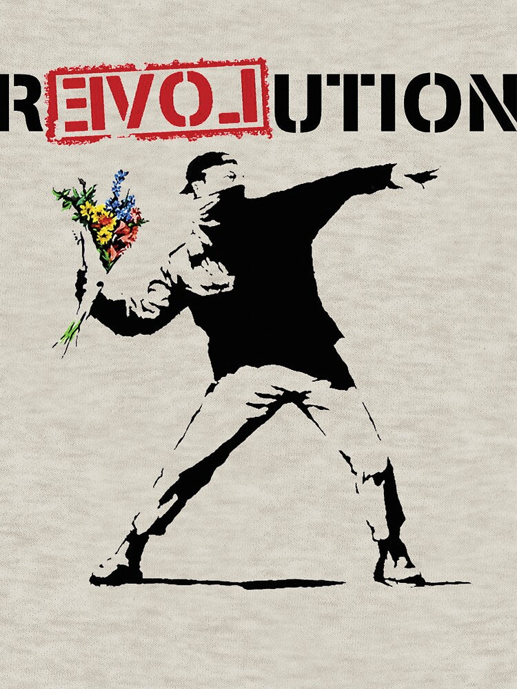 Banksy Flower Thrower Rage Revolution LOVE by Kaibosh21
