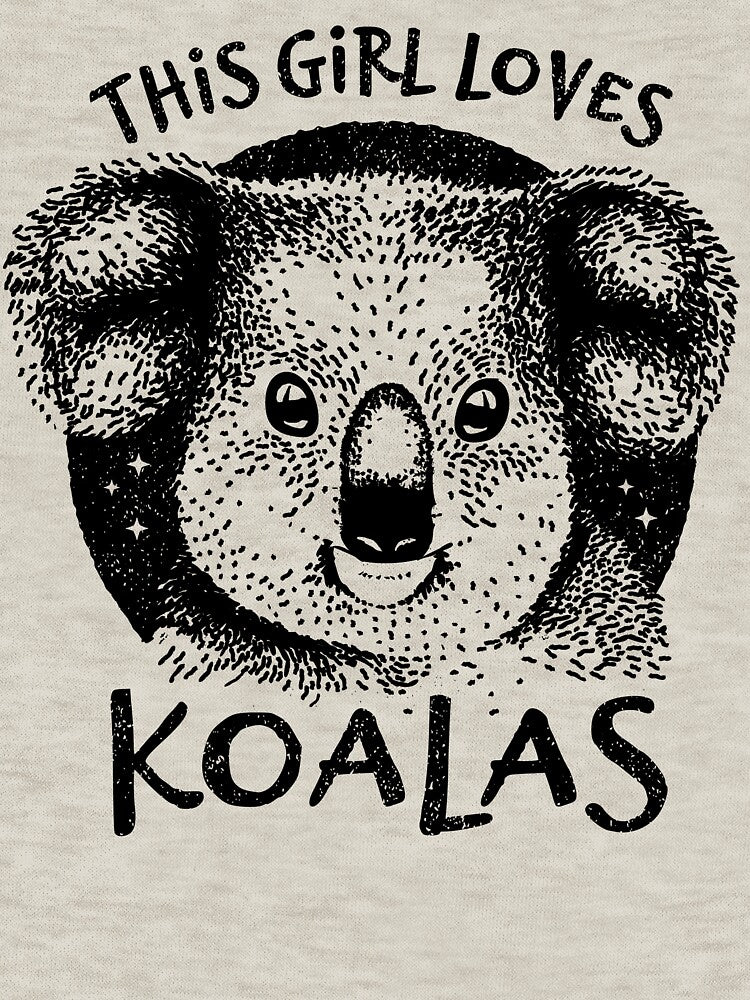 Australia Animal Gift for Girls - This Girl Loves Koalas by Bangtees