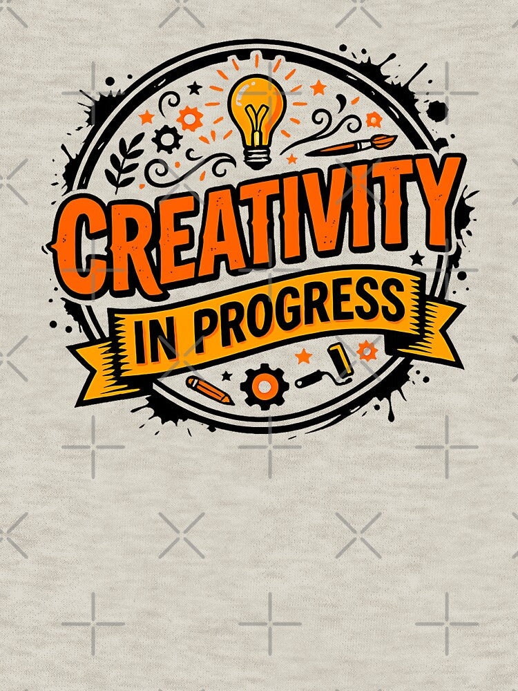 Creativity in Progress – Artist & Designer Inspiration Badge by DesignHouse07
