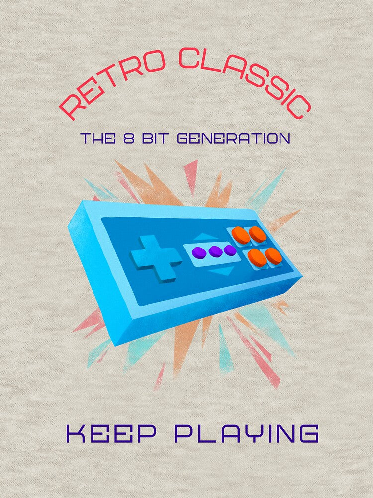 Gaming controller retro classic 8 bit generation by dreamwearprints