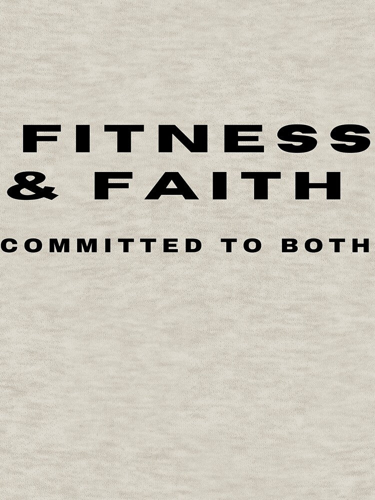 Christian Quote for Men Fitness & Faith Committed to Both T-Shirt by aramida