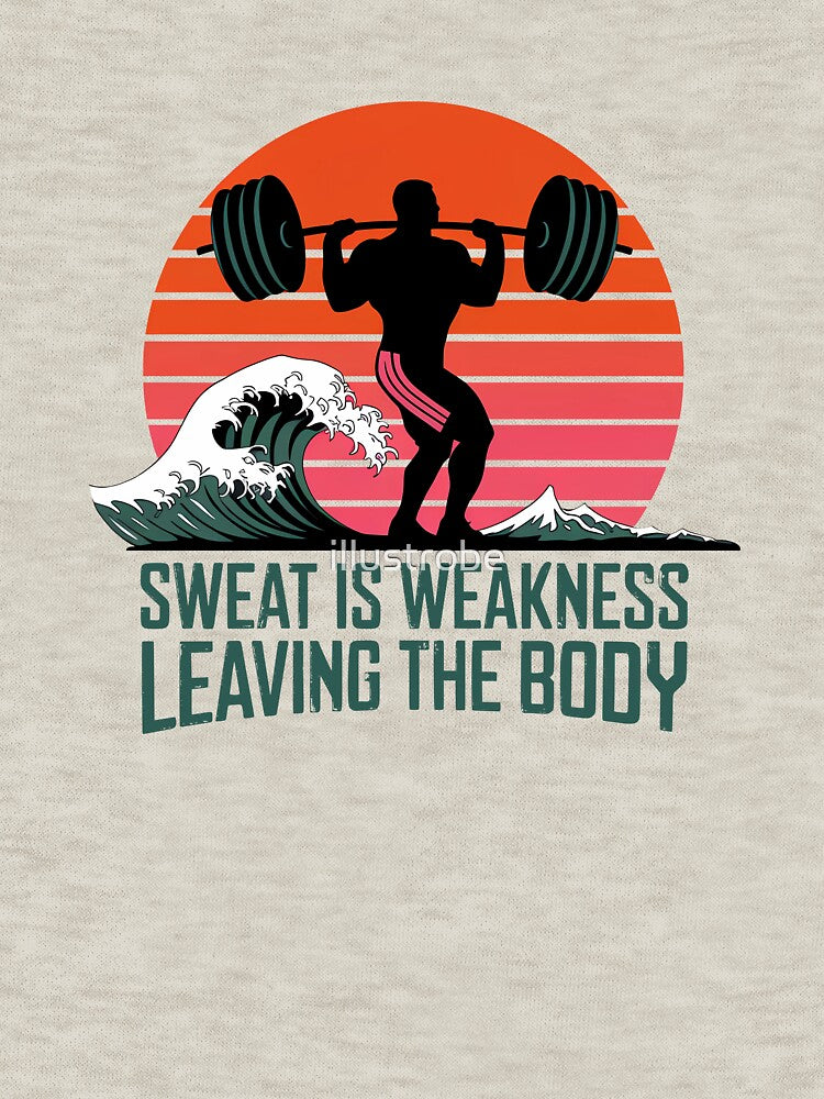 Strength in Sweat: Motivational Fitness Art by Illustrobe