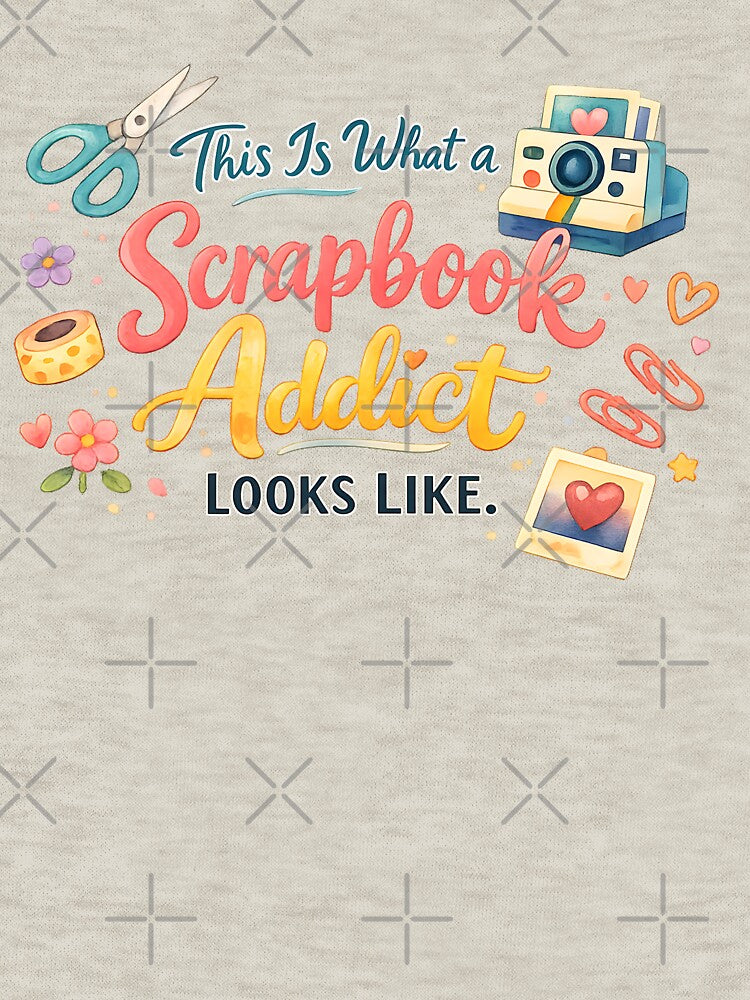 This Is What a Scrapbook Addict Looks Like – Cute Crafting Lover Design by blankTeeShirt