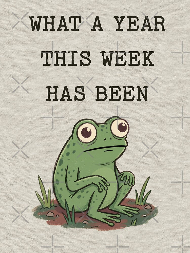 What A Year This Week Has Been Frog Quote by d247