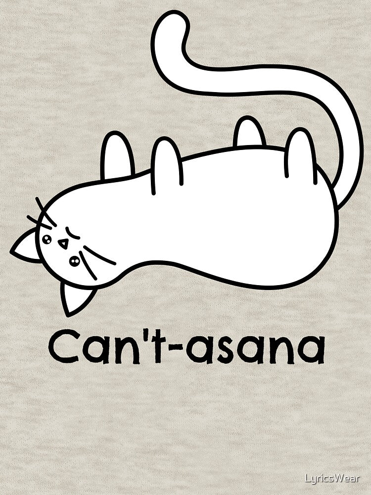 Cat in Savasana Pose: Can't-asana by LyricsWear