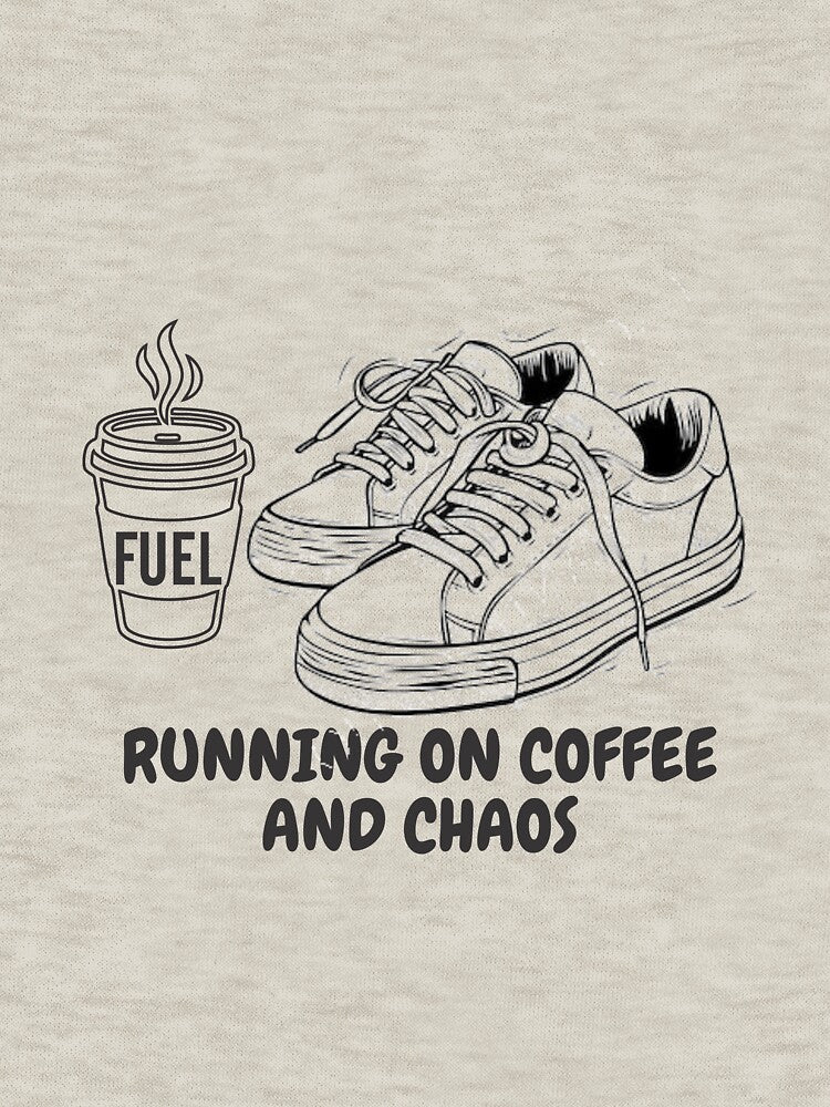 Running On Coffee And Chaos Funny Coffee Lover Runner by Joshbrowny