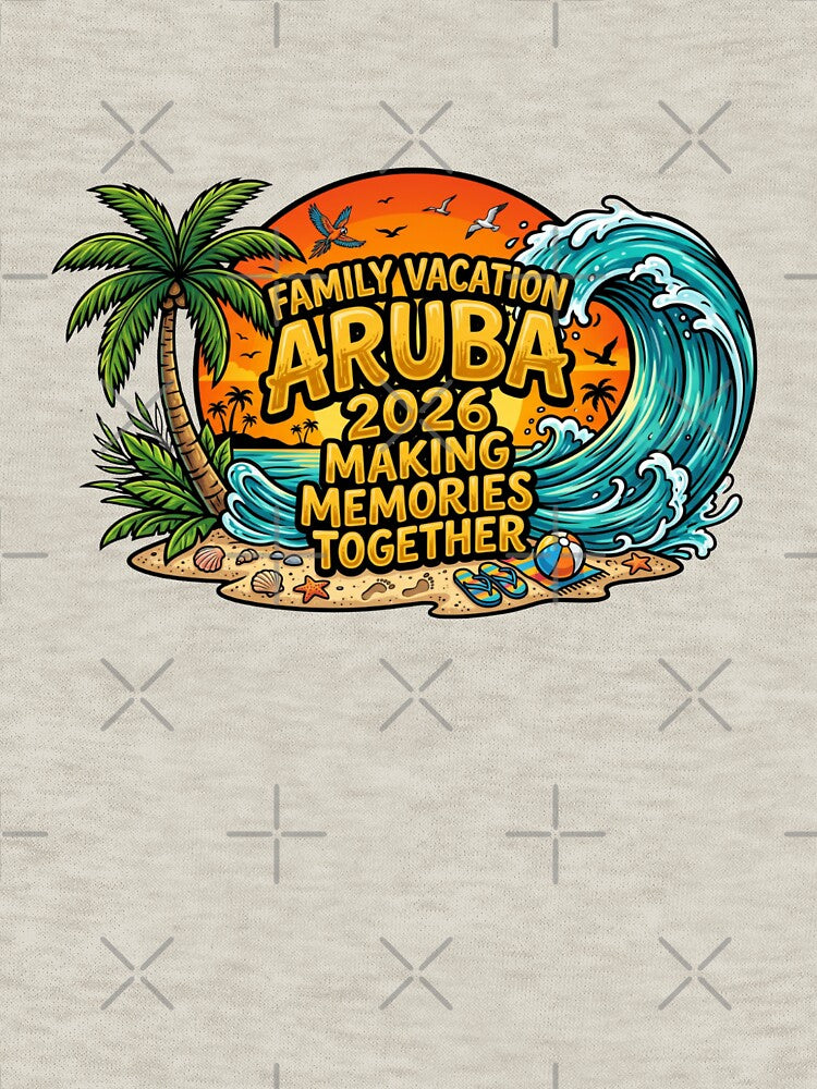 tropical aruba  family getaway 2026 beach memory art by ArtDesignTp
