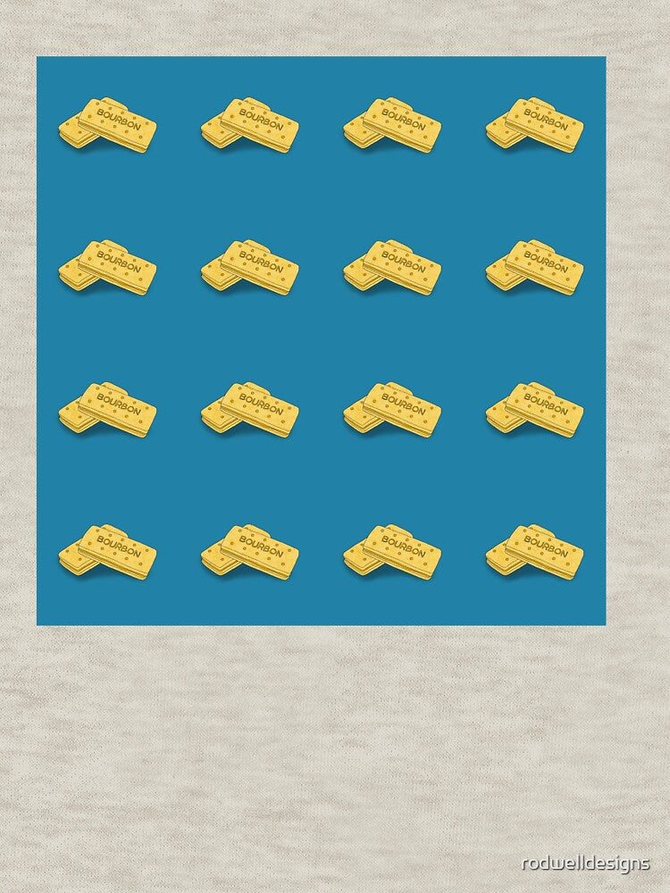 Mosaic Bourbon Biscuit - Blue Backdrop by rodwelldesigns