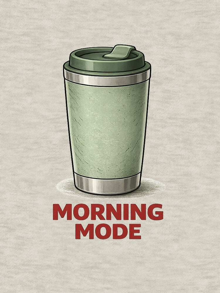 Morning Mode – Modern Travel Tumbler by RosalesArts