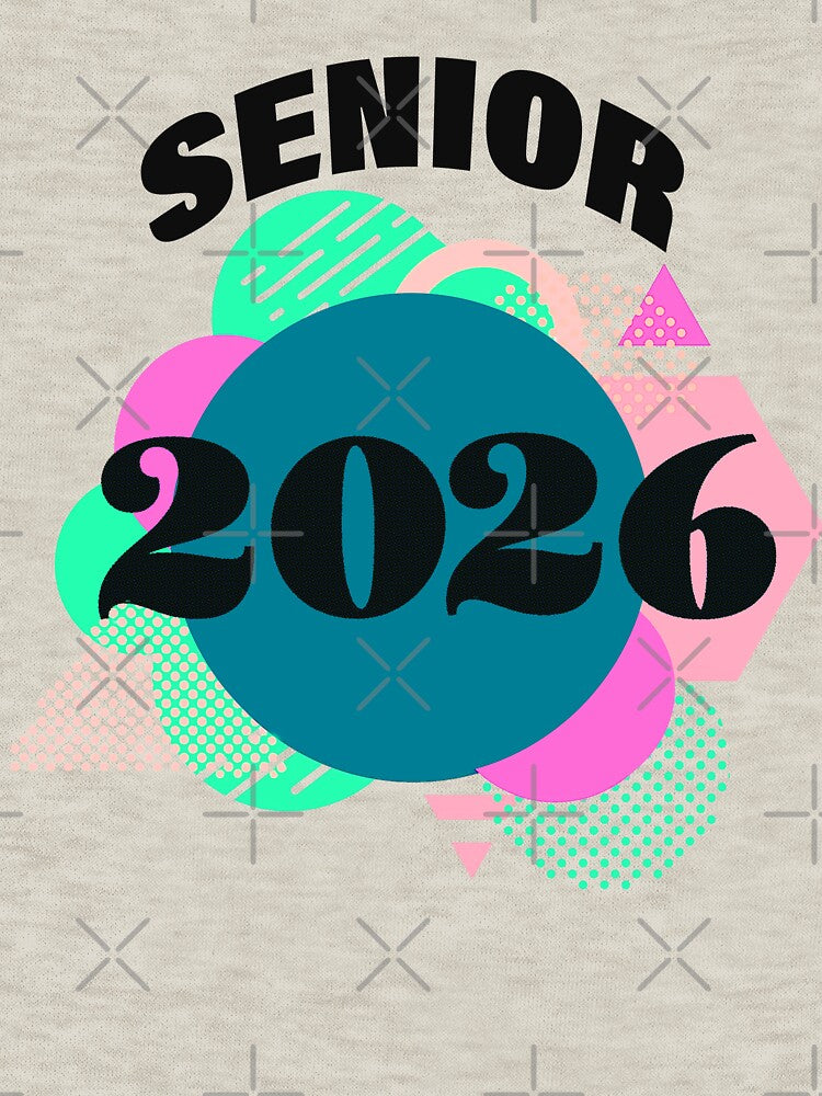 Senior 2026 Retro Geometric Graduation by MotifzMix