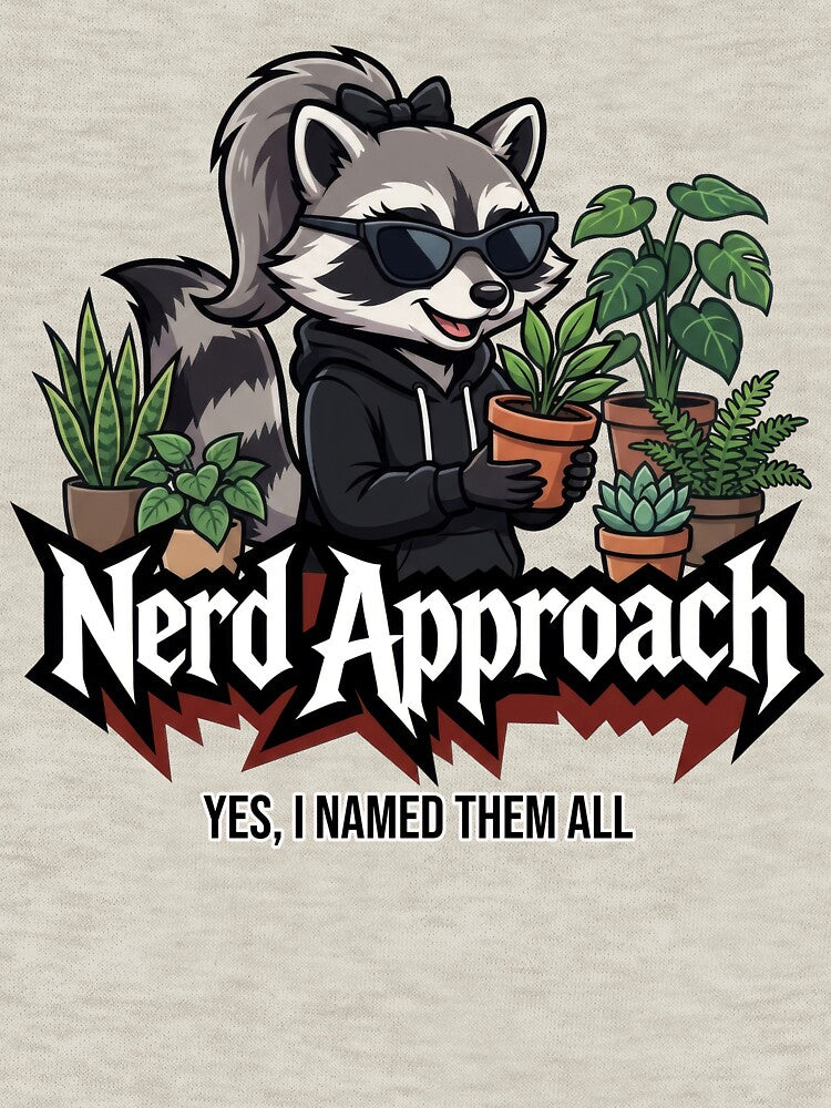 Obsessive Plant Lady Raccoon, Serious About Watering by NerdApproach