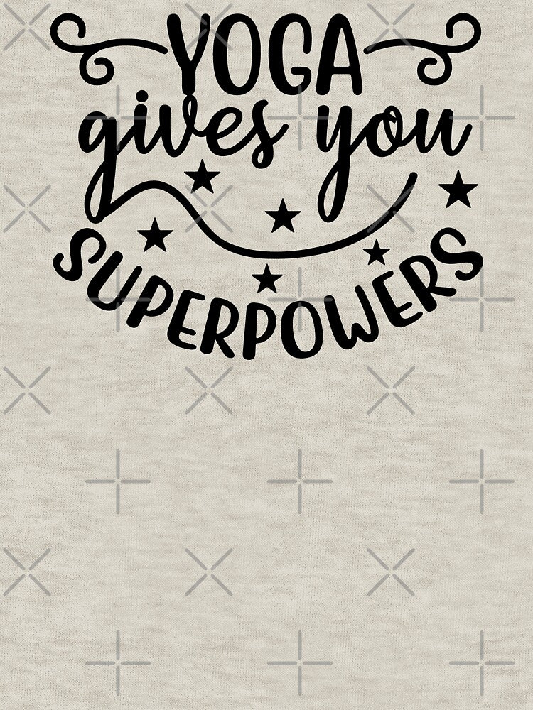 Yoga Quote Yoga Gives You Superpowers Funny Motivational Saying by SoccaTamam