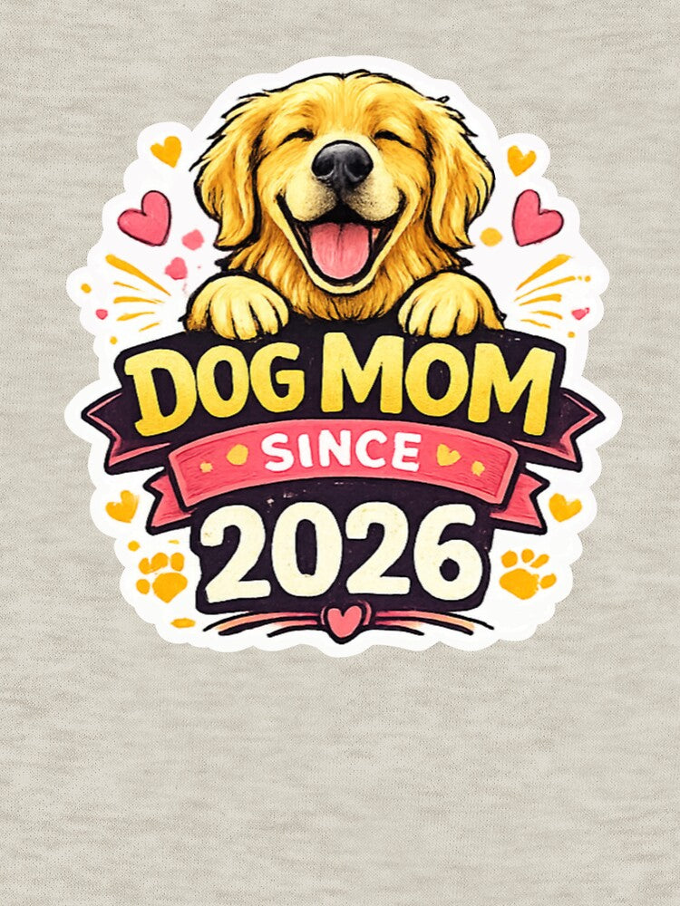 Dog Mom Since 2026 Cute Golden Retriever Gift Sticker by InjeyArt