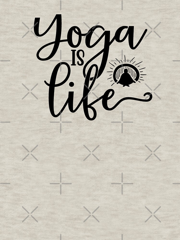 Yoga Quote Yoga Is Life Motivational Saying by SoccaTamam