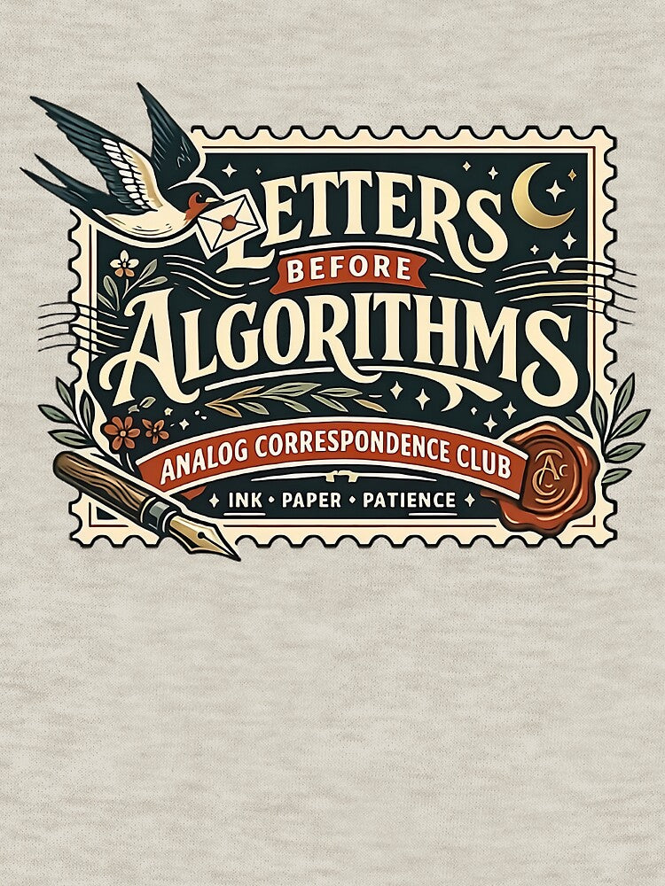 Letters Before Algorithms Vintage Letter Writing Art by Xnuery