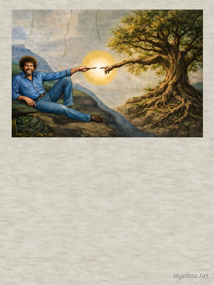 The Creation of a Happy Little Tree by Mystikos Art