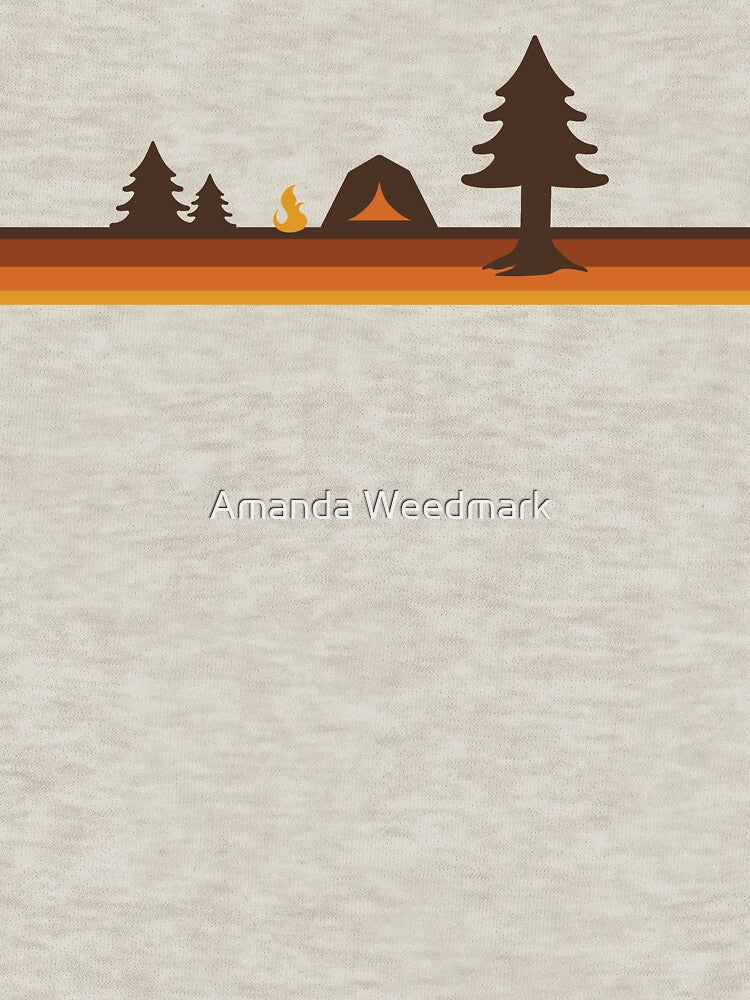 Happy Camper (Retro, 70s, Camping) by Amanda Weedmark