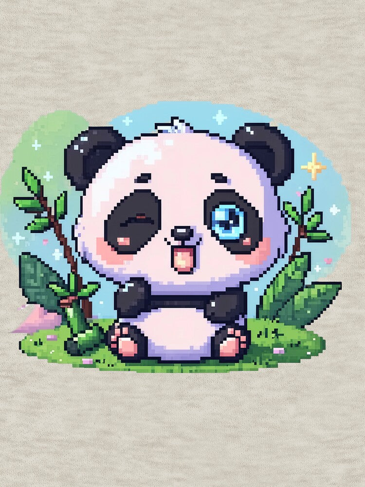 Winking Pixel Art Cute Panda by a575642903