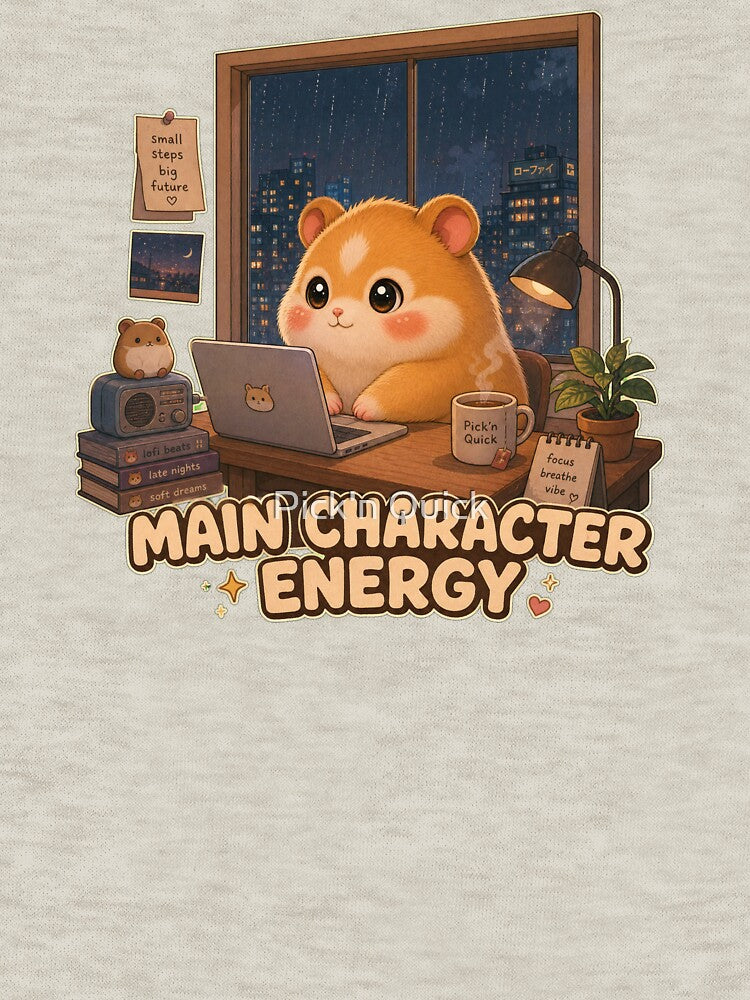 Main Character Energy Hamster | Cozy Lofi Study Aesthetic by Pick'n Quick