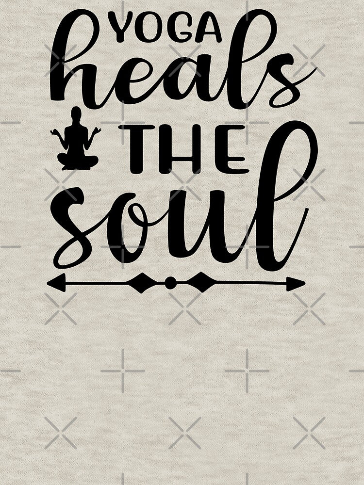 Yoga Saying Yoga Heals The Soul Motivational Quote by SoccaTamam