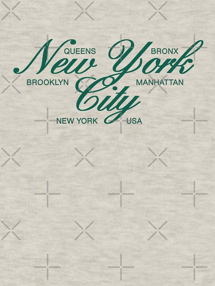 Minimalist Typography Script Type Design - New York City NYC by Rhu Creations