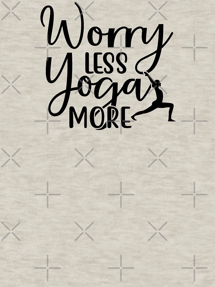 Yoga Saying Worry Less Yoga More Motivational Quotes by SoccaTamam