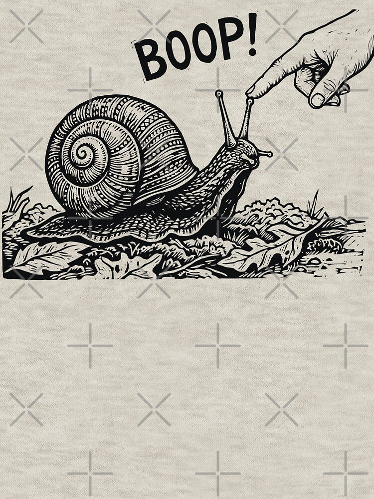 Boop the Snail Lazy Spirit Animal Vintage Slug by Y-Vibes