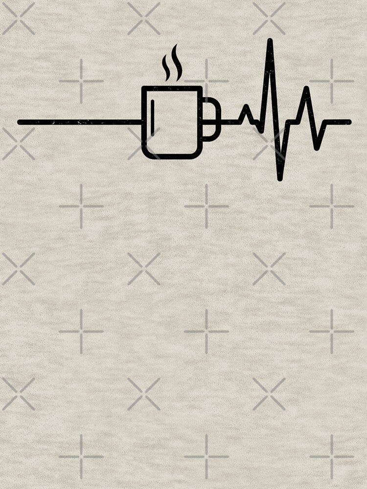 Coffee Mug Heartbeat EKG by dudelinart