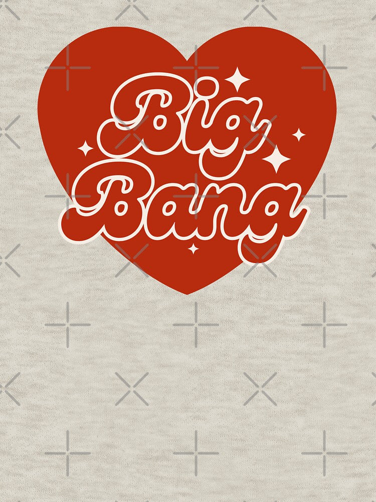 Big Bang Group Red Heart Y2K Preppy Typography Design by HELL0WBELLO