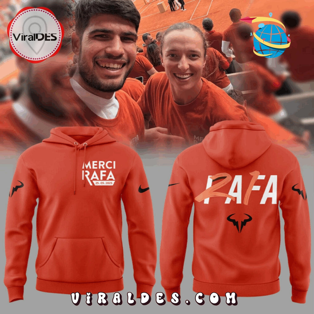 Rafael Nadal Limited Edition Orange Hoodie, Long Pants