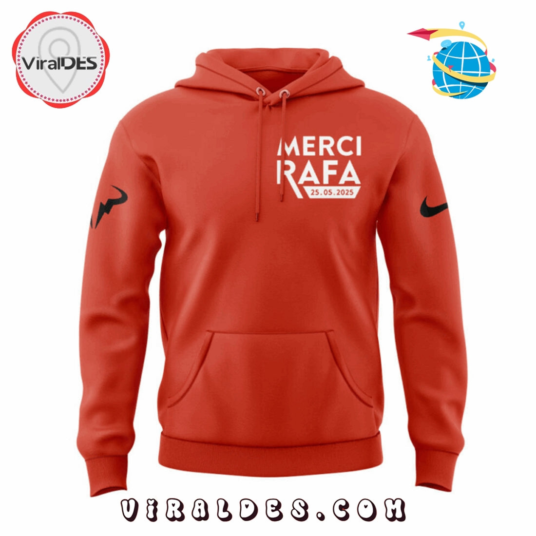 Rafael Nadal Limited Edition Orange Hoodie, Long Pants