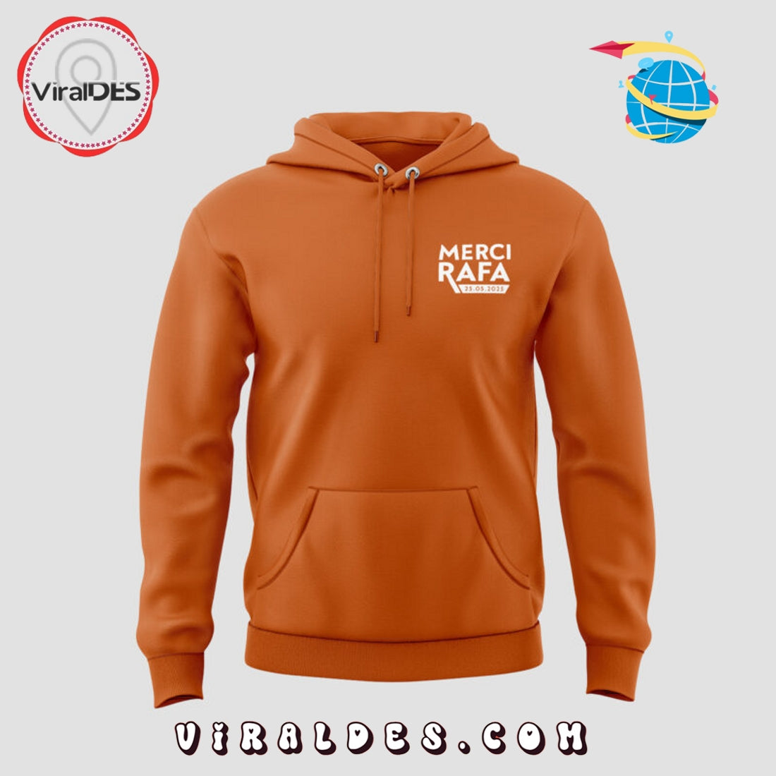 Rafael Nadal Signature Orange Hoodie, Long Pants