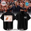 Rafael Nadal Signatures Exclusive Black Hawaiian Shirt