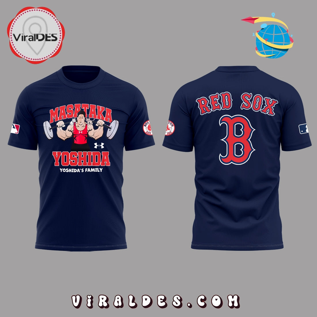 Red Sox x Masataka Yoshida’s Family Navy Hoodie 2025