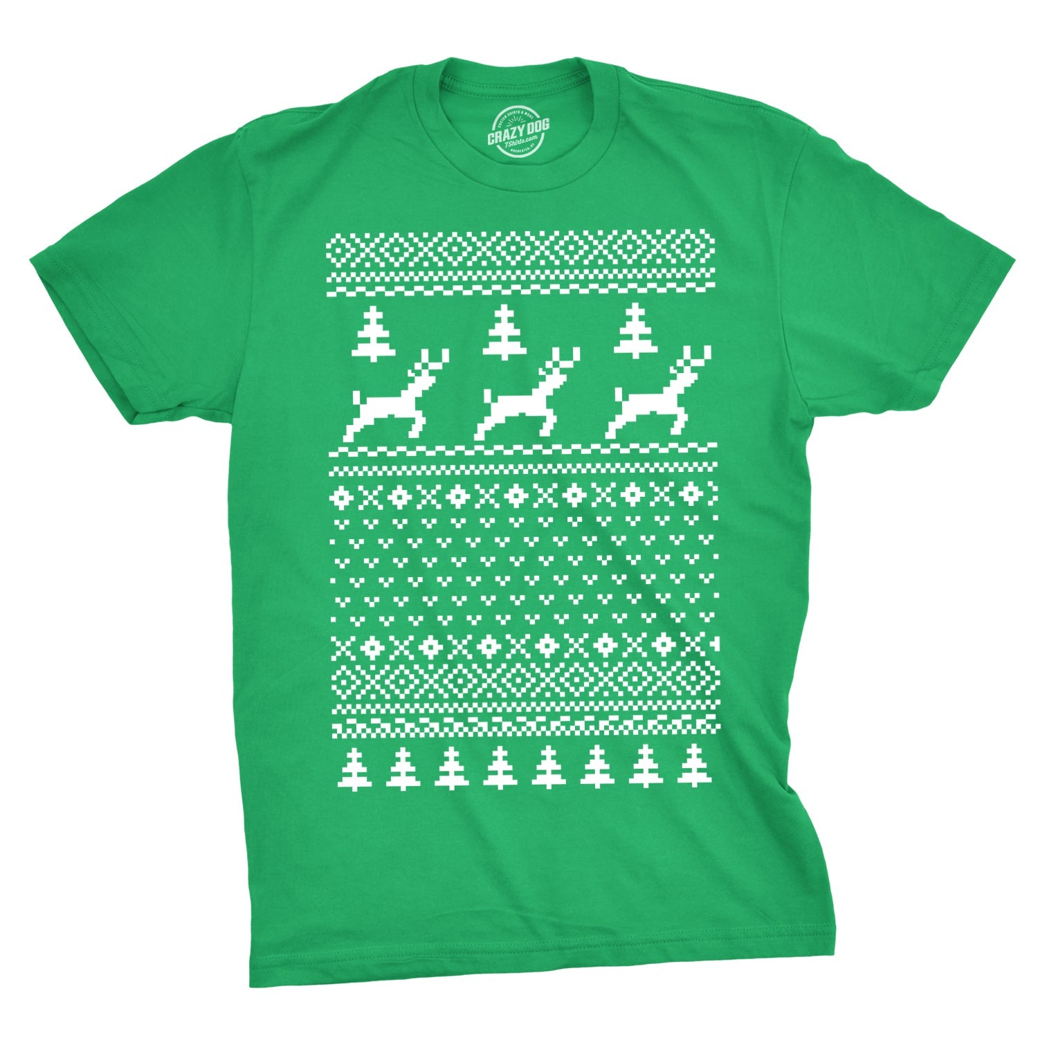 Reindeer Ugly Christmas Sweater Men's T Shirt Hoodie, Sweatshirt | WearSparks.com (Image 5)