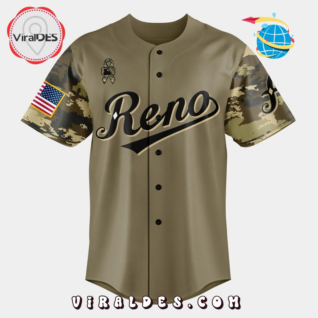 Reno Aces Military Appreciation Night 2025 Baseball Jersey
