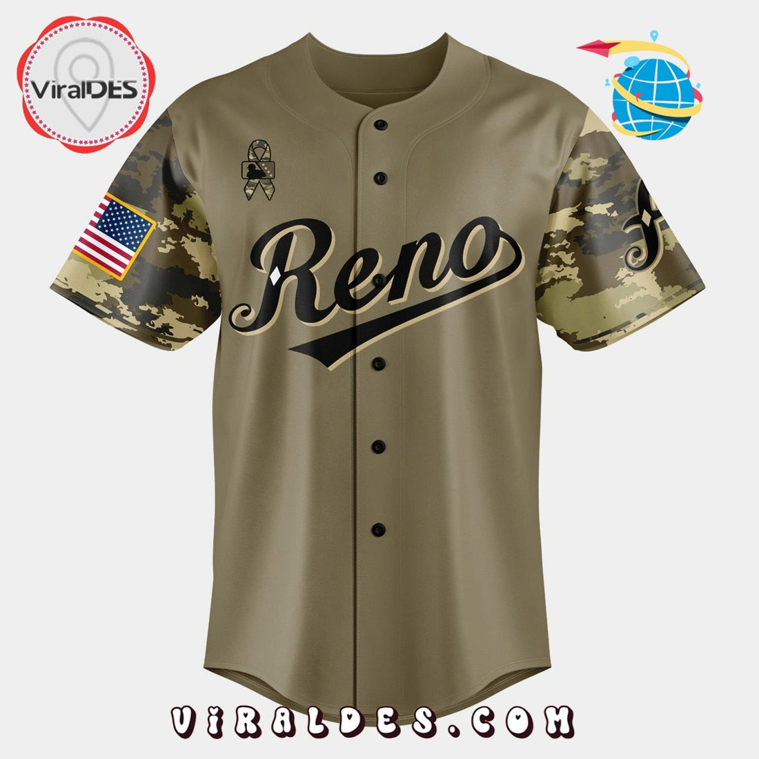Reno Aces Military Appreciation Night 2025 Baseball Jersey