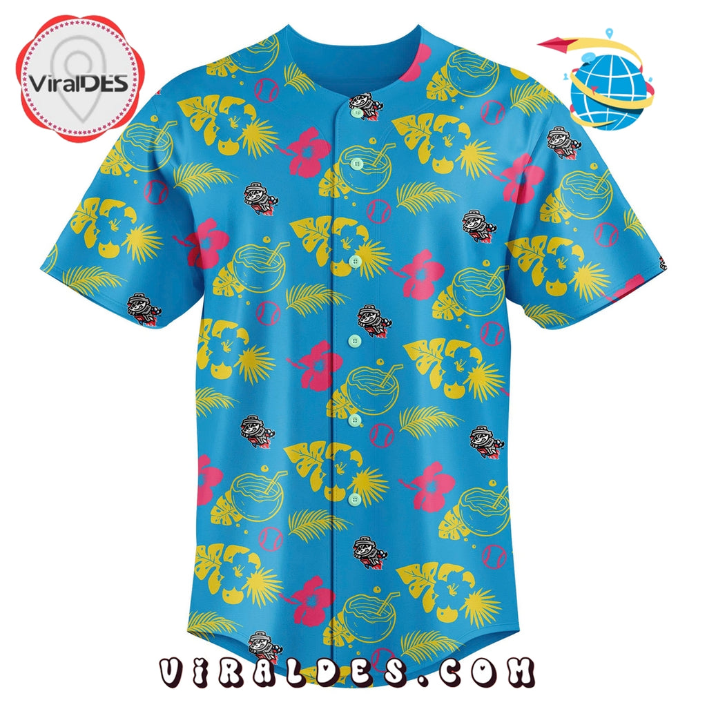 Rocket City Trash Pandas Hawaiian 2025 Baseball Jersey