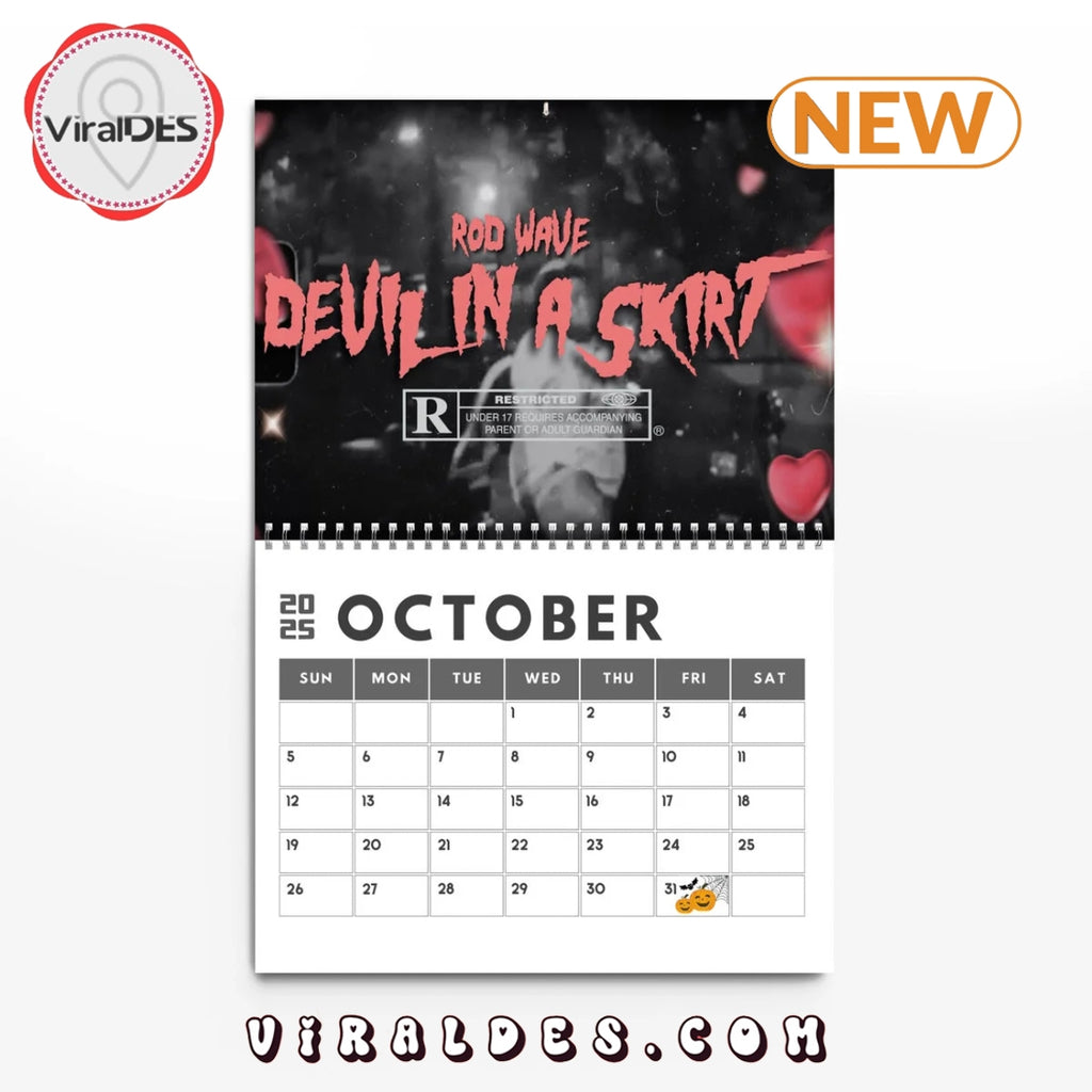 Rod Wave Signatures 2025 New Year Calendar