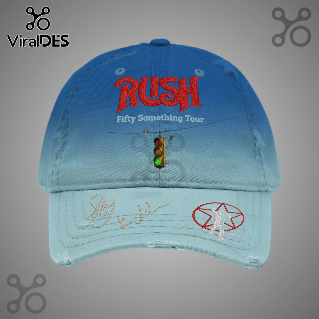 Rush 2026 Tour Fifty Something Embroidered Premium Baseball Cap