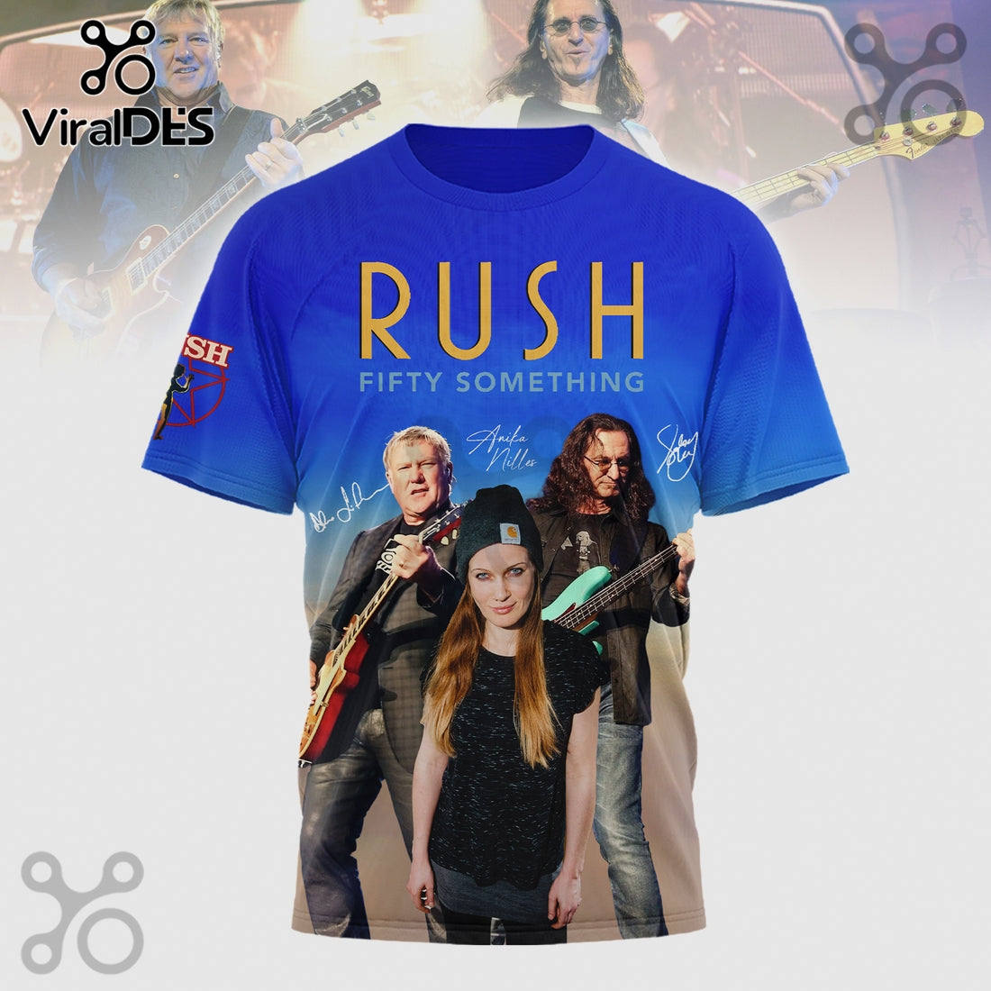 Rush Fifty Something 2027 Tour Premium Graphic Print Shirt