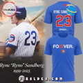 Ryne Sandberg 1959 – 2025 Signatures Blue Hoodie