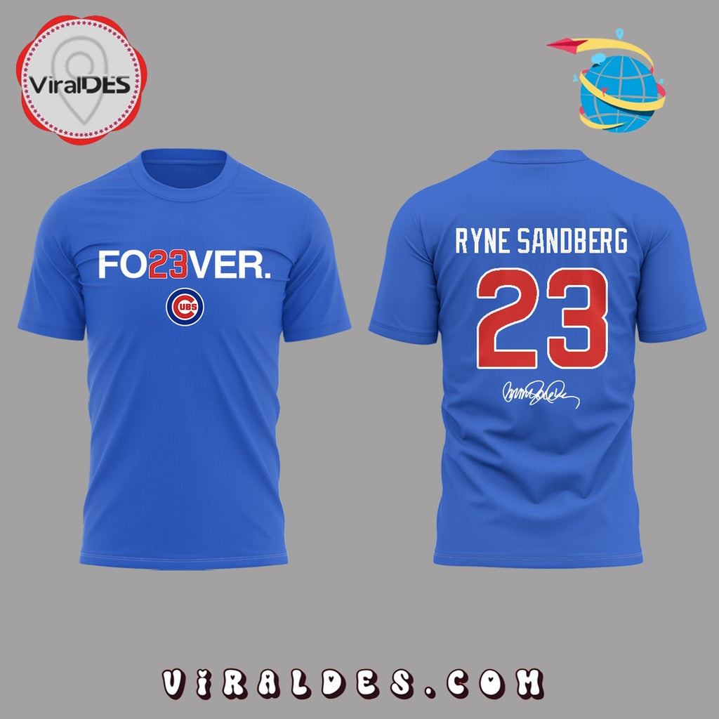 Ryne Sandberg 1959 – 2025 Signatures Blue Hoodie