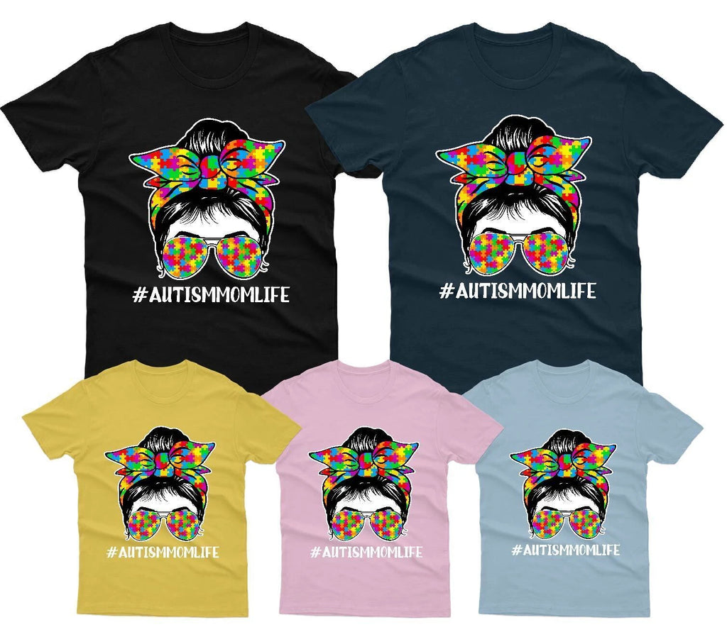 Autism Mom Life Awareness Day Promoting Love And Acceptance T-Shirt #AD