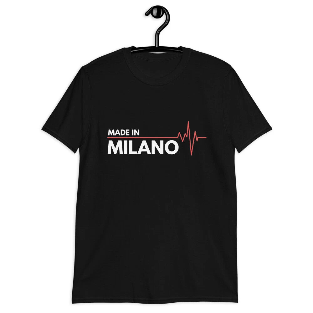 Made In Milano Italy Italia Place Of Birth Heartbeat Classic T-Shirt